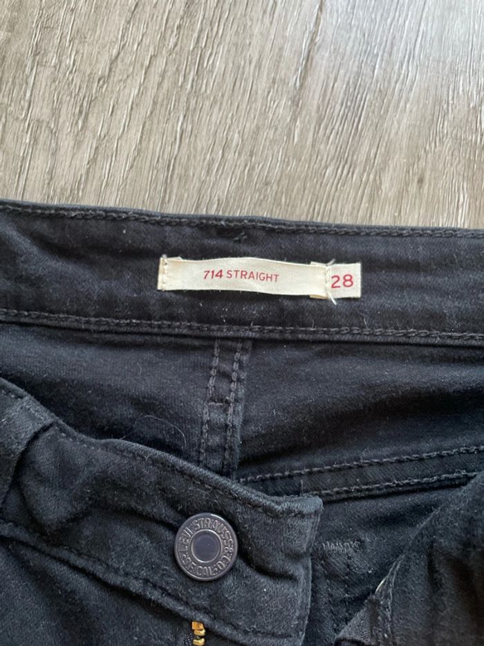 Jean levi’s 714 straight taille 28 noir - photo numéro 3