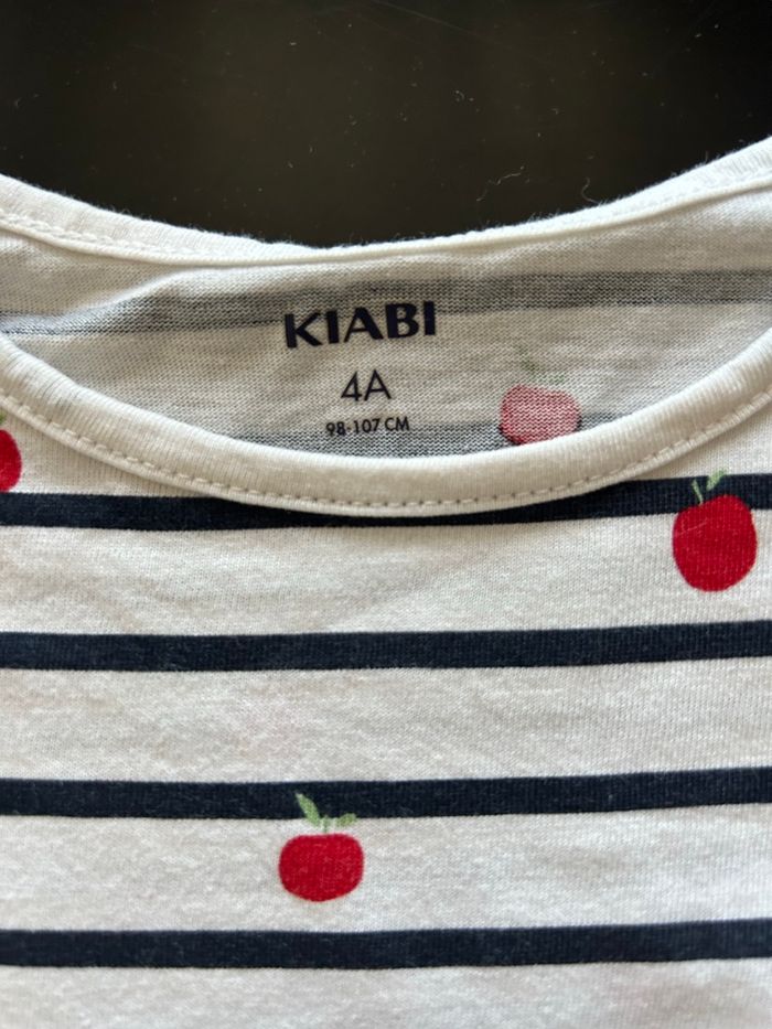 Robe marinière avec pommes 4 ans - photo numéro 2