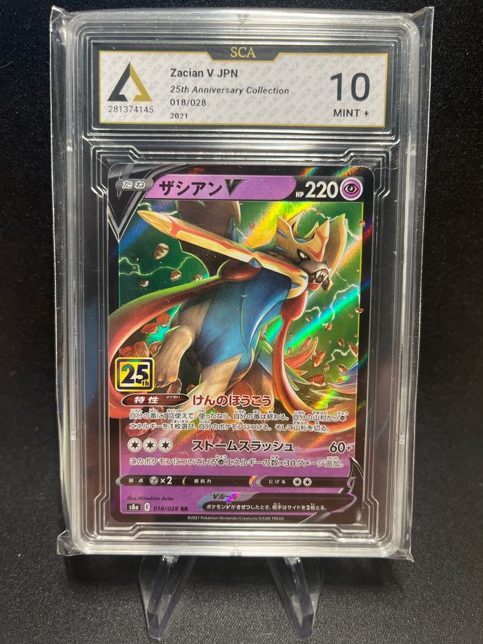 Carte Pokémon Zacian V 018/028 SCA 10 - photo numéro 1