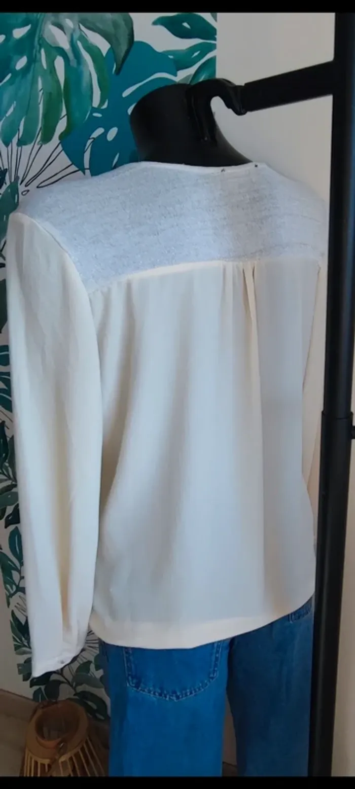 Blouse beige taille M/L - photo numéro 7