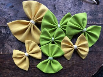 Barrette jaune ou verte