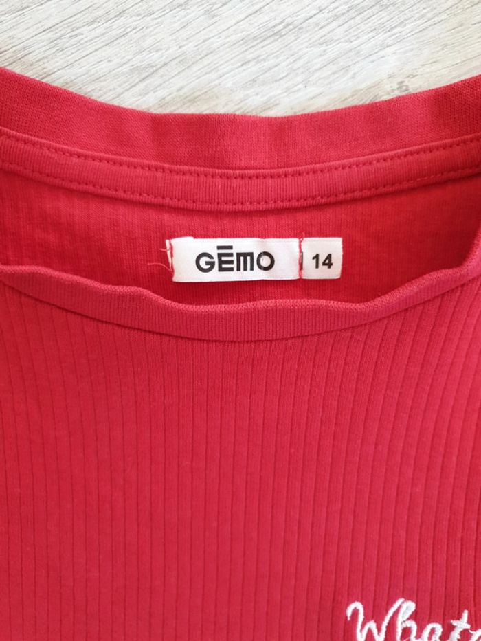 T-shirt fille rouge 14 ans - photo numéro 4