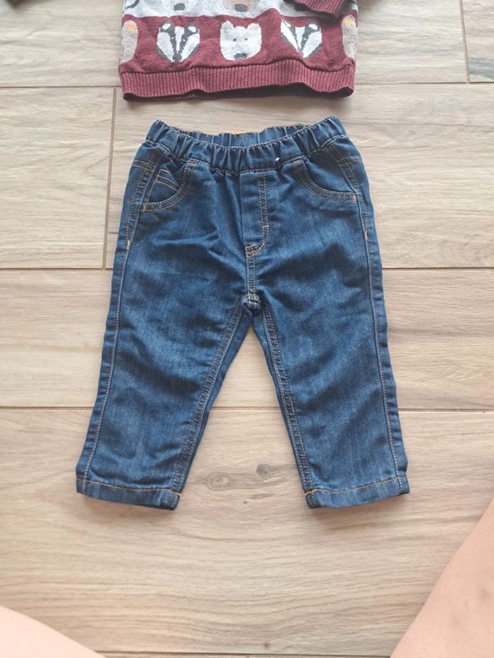 Ensemble pull et Jean 12 mois - photo numéro 2