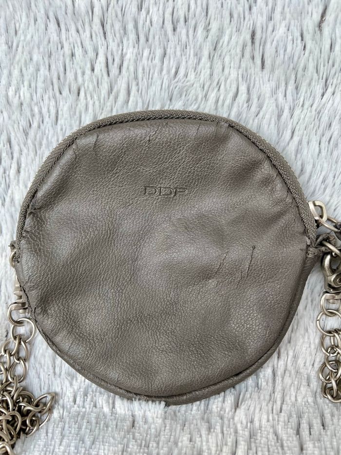 Mini sac rond chaîne vintage Y2K gris petit sac tendance DDP - photo numéro 4