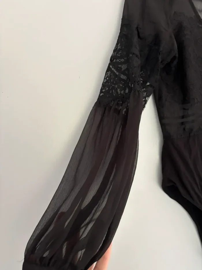 Body à dentelle noir Morgan de toi taille S - photo numéro 3