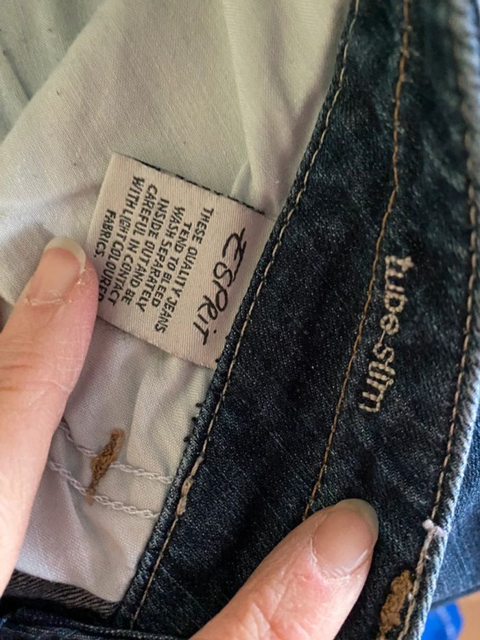 Pantalon jeans tube Slim Esprit Taille 29/34 - photo numéro 4