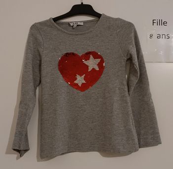 Pull coeur la halle 8 ans