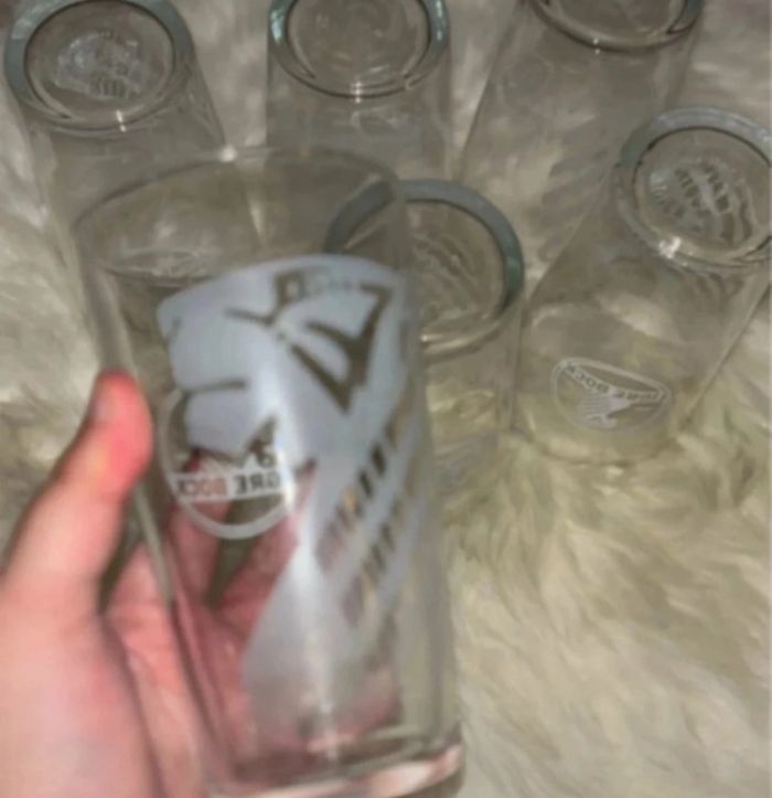 Lot verre tigre bock - photo numéro 2