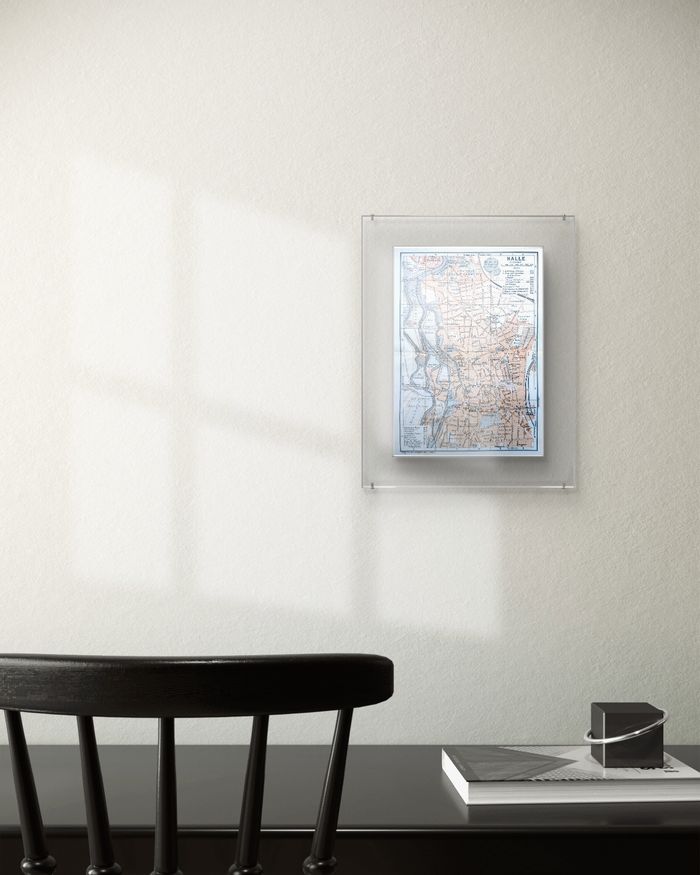 Imprimée en 1914, Halle-sur-Saale, Allemagne, Vintage Authentique (cadre non inclus ) - photo numéro 8