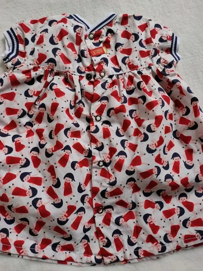 Robe+culotte+chapeau Catimini 3 mois - photo numéro 5
