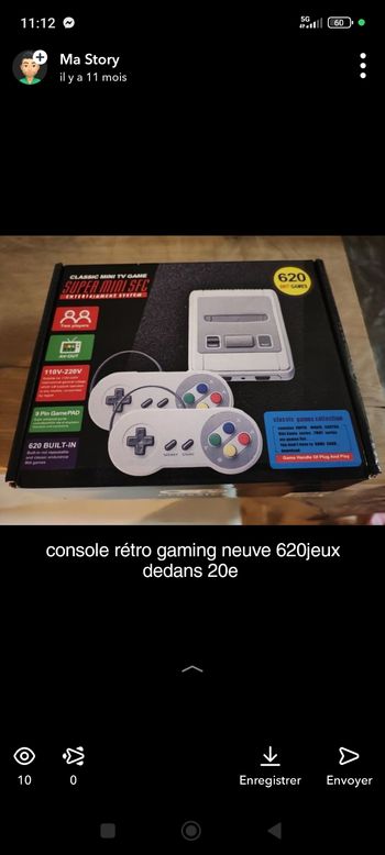 console rétro gaming neuve
