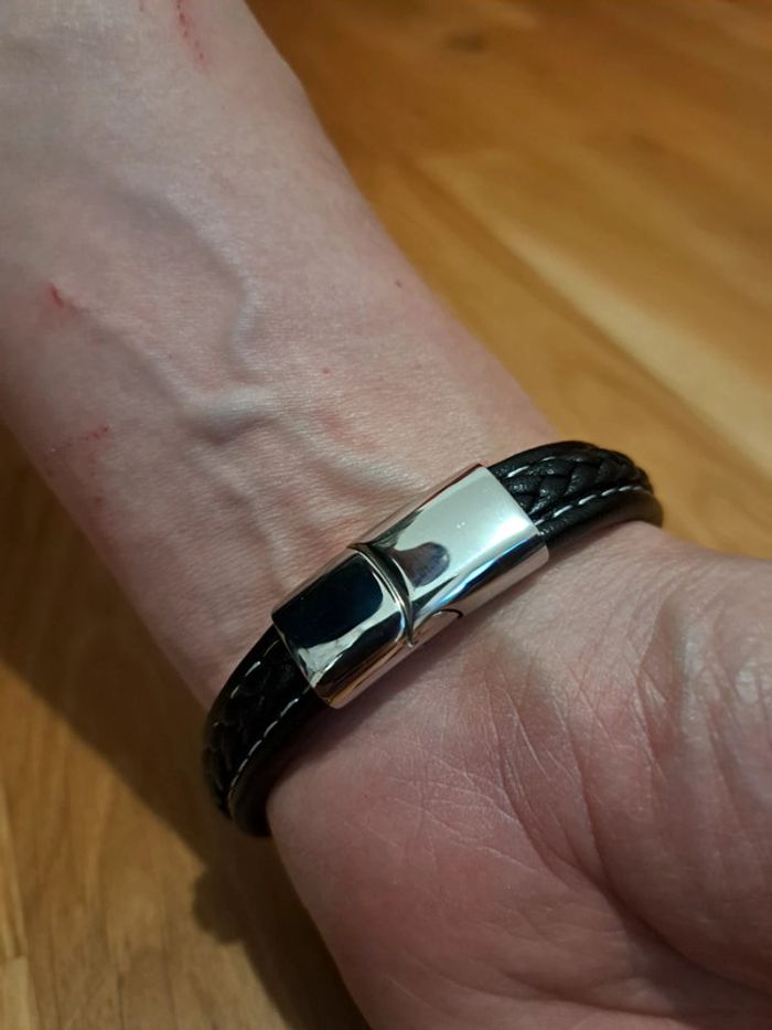 Bracelet homme "Amo mio figlio" diamètre 7 cm - photo numéro 3