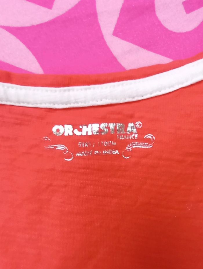 T-shirt orange 5 ans Orchestra - photo numéro 2