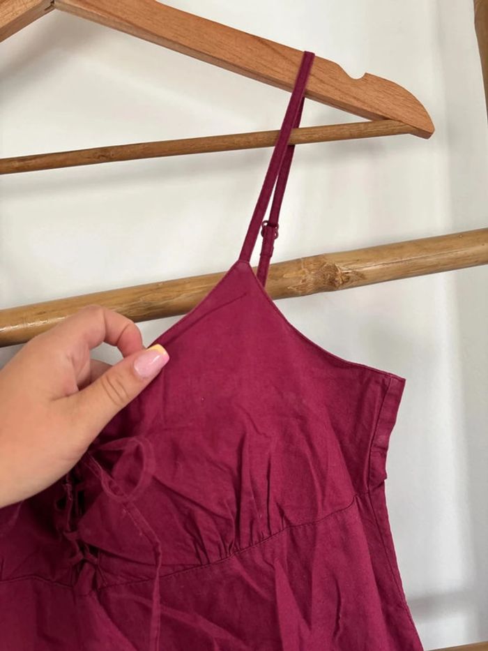 robe bordeaux pourpre camaïeu taille M - photo numéro 4