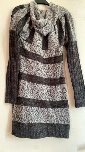 Robe noire et gris avec capuche - LFXLD - Taille M