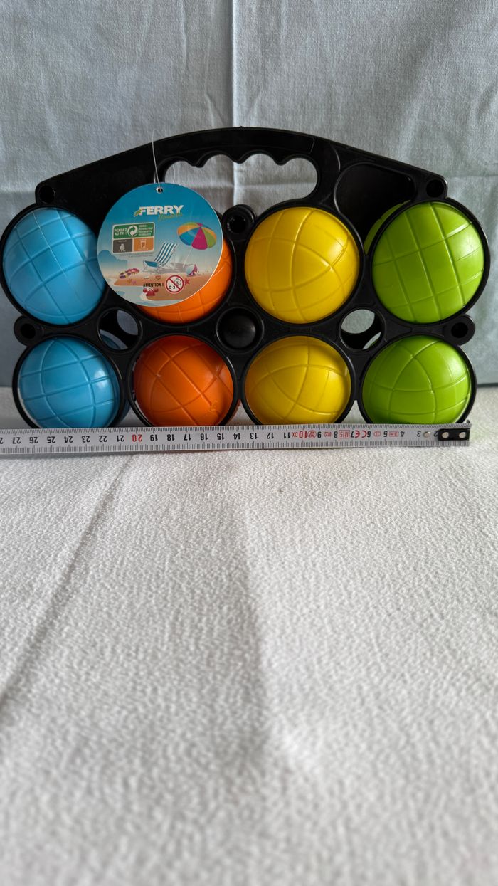 Ensemble de 8 boules pétanque enfant en plastique - photo numéro 3