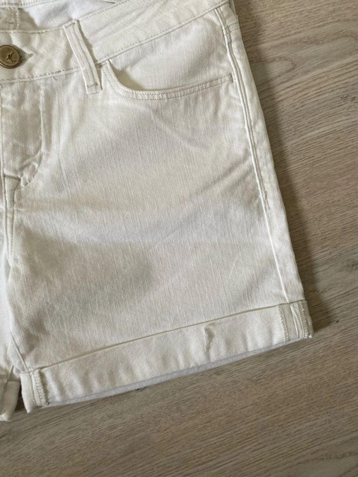 Short bermuda en jean blanc mavi uptown taille 28 soit 38 40 Neuf - photo numéro 5