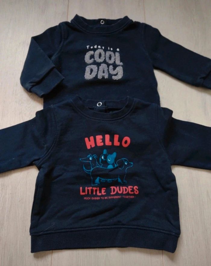 Lot de 3 sweats Kiabi 12 mois - photo numéro 5