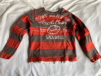 Tee-shirt manches longues rugby 8 ans