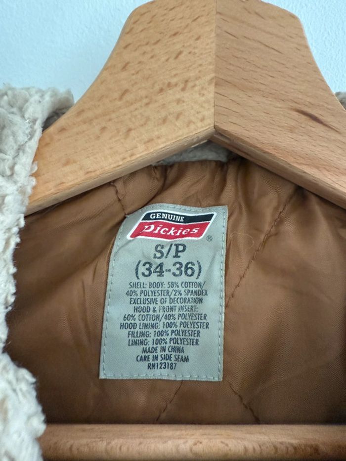 Veste à Capuche Dickies Vintage Taille S couleur marron camel - photo numéro 5