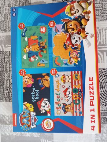 4 puzzles Paw patrol