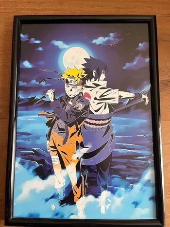 Poster encadré Naruto Sasuke