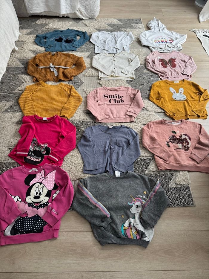 Lot pull fille 8 ans