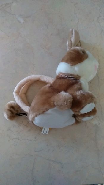 Peluche lapin petit sac à main