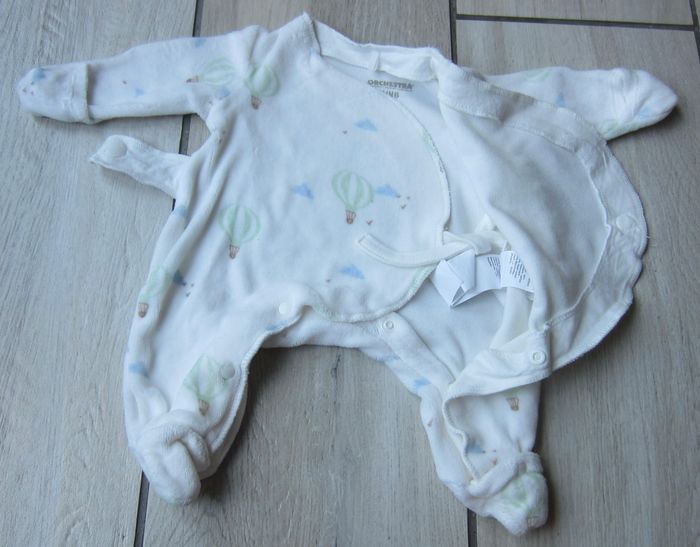 Dors-bien unisexe imprimé montgolfières pour bébé plume - photo numéro 2