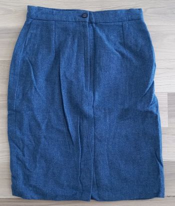 Jupe tailleur bleue Camaïeu taille 38