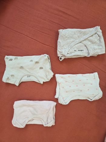 Lots 4 body manches longues 9 mois