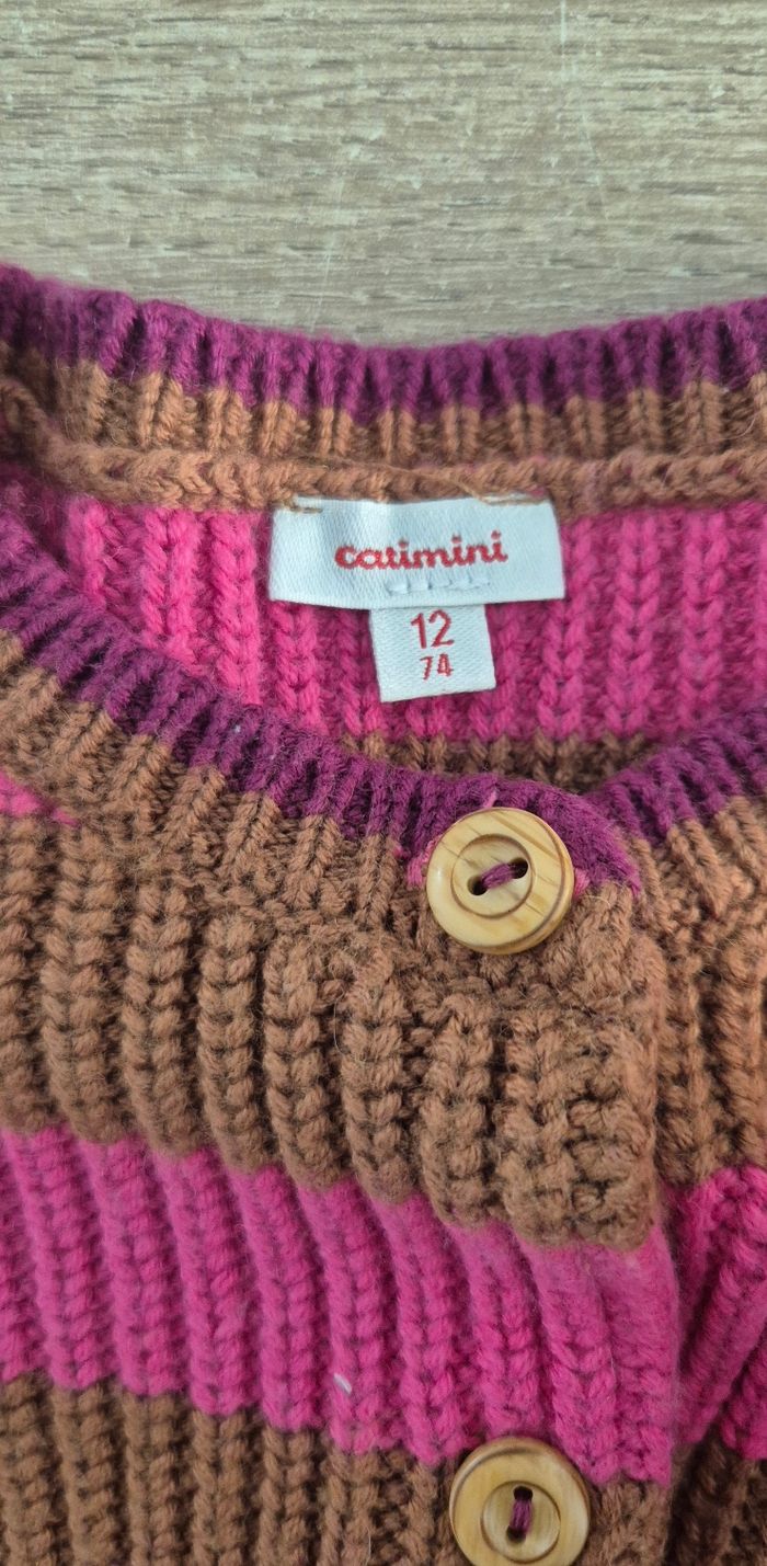 Gilet en maille Catimini 12 mois - photo numéro 3