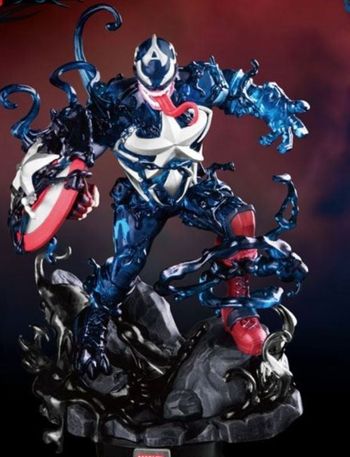 Maximum venom figurine captain américa