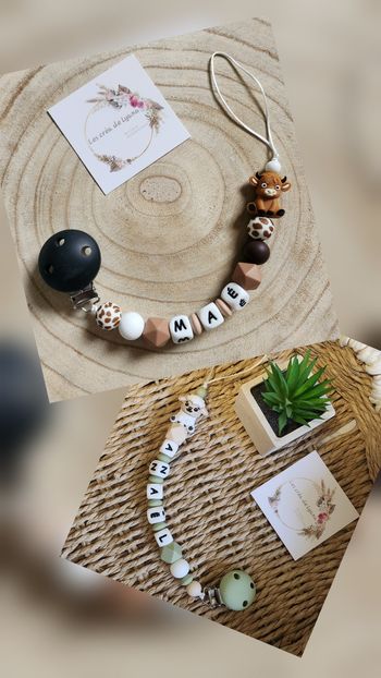 Attache tetine personnalisée