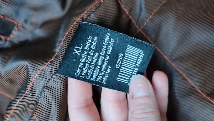 Veste cuir buffle homme - photo numéro 5