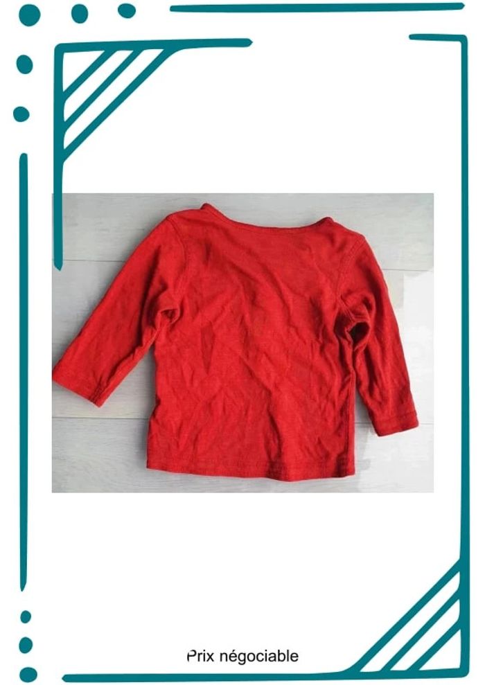 🌈 T-shirt rouge garçon "Kimbaloo" 12mois 🌈 - photo numéro 3