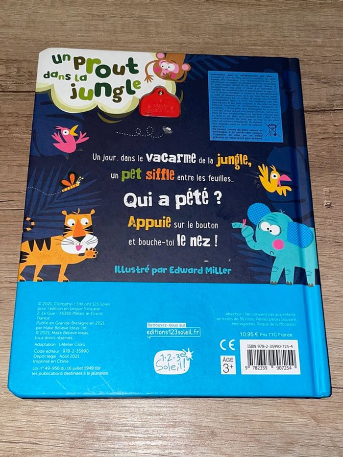 Livre sonore un prout dans la jungle - photo numéro 2