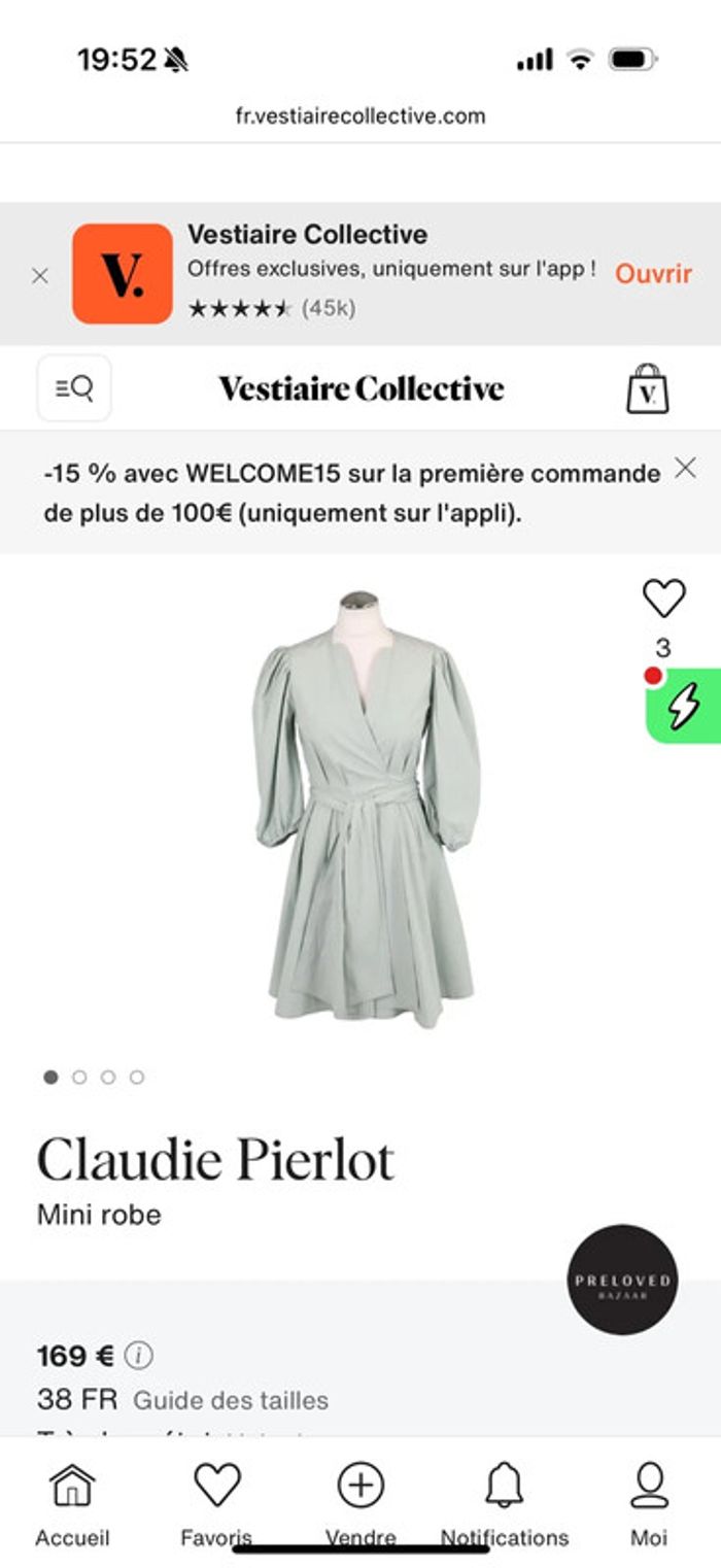 Robe Claudie Pierlot T.34 - photo numéro 3