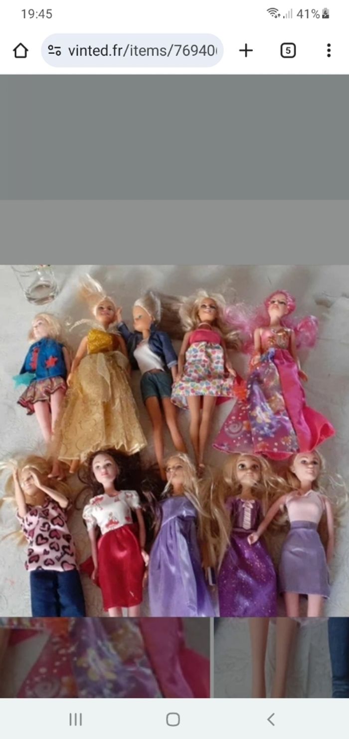 Lot barbie et accessoires