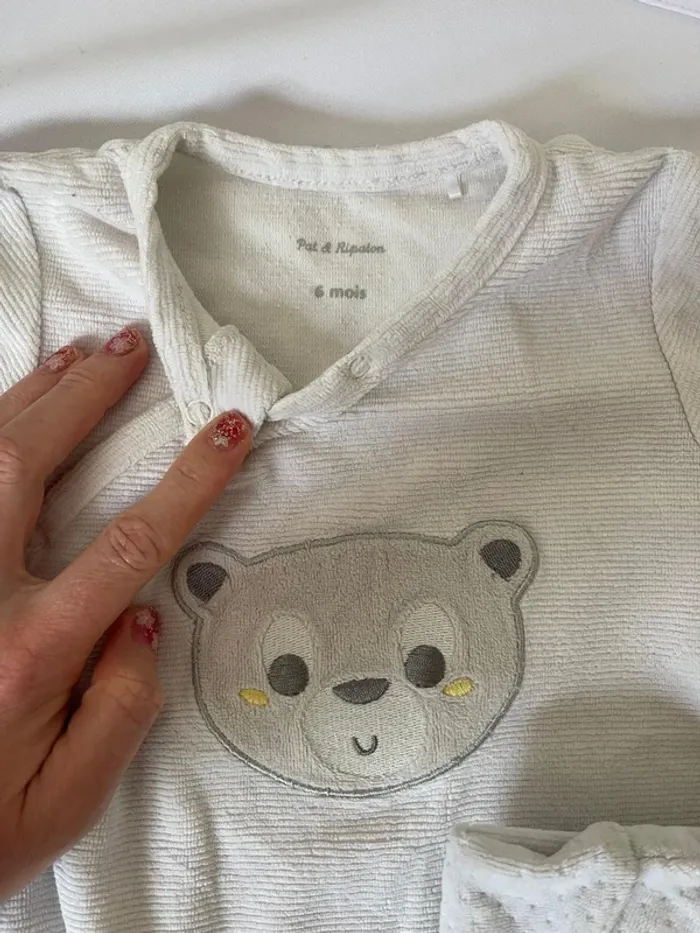 Lot de pyjamas bébé fille Pat et Ripaton – Taille 6 mois - photo numéro 4