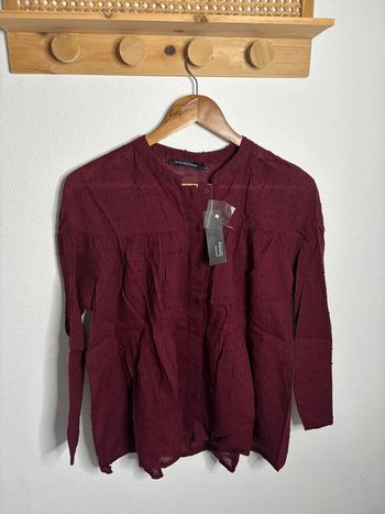 Blouse Monoprix bordeau