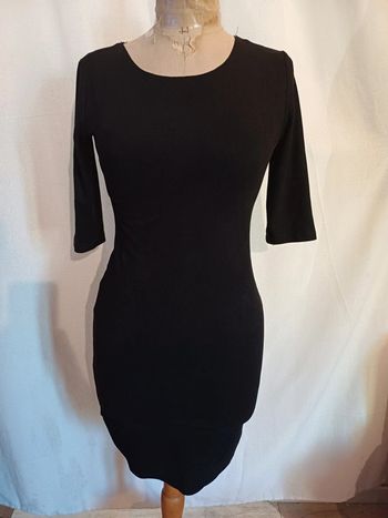 Robe noire effet daim bisou's project femme taille 36