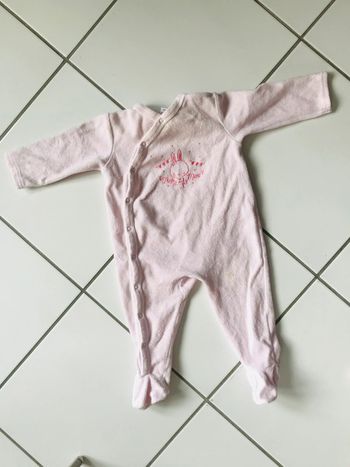 Pyjama / Grenouillère rose Grain de blé très bon état- 6 mois 68cms