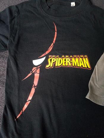 T-shirt manche longue rayé spiderman Taille 5 ans