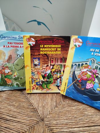 Lot de 3 livres Geronimo Stilton 