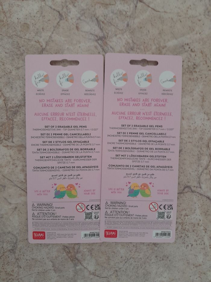 Lot packs stylo legami saint valentin - photo numéro 2