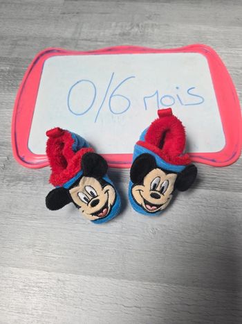 Chausson mickey 0 a 6 mois
