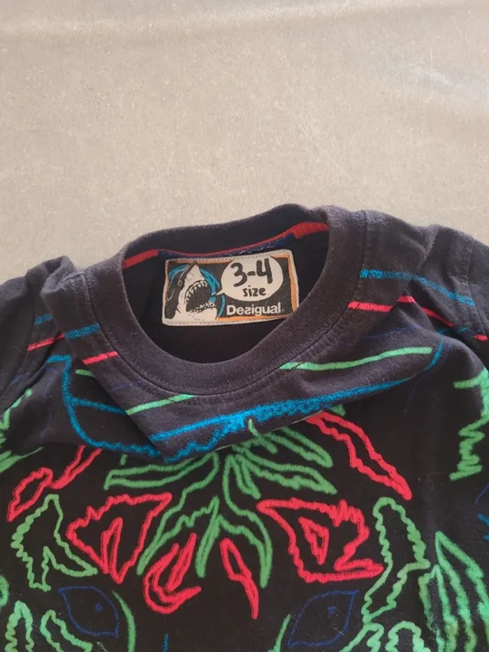Tee-shirt Desigual 3-4 ans - photo numéro 3