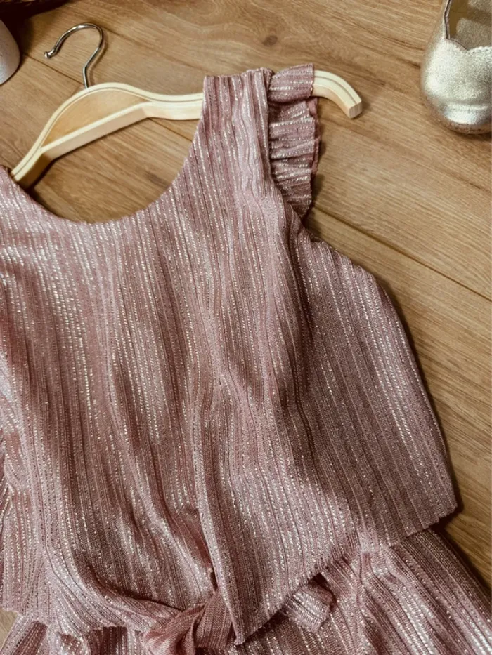 Taille 4 ans Combishort de cérémonie fille Lpc girl rose * scintillant * 🩷 - photo numéro 2