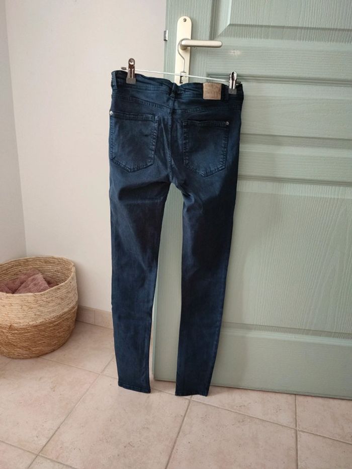 Pantalon épais et élastique bleu marine - photo numéro 2